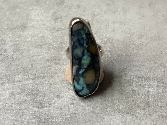 Vintage antique statement ring (broken cracked) - image 1