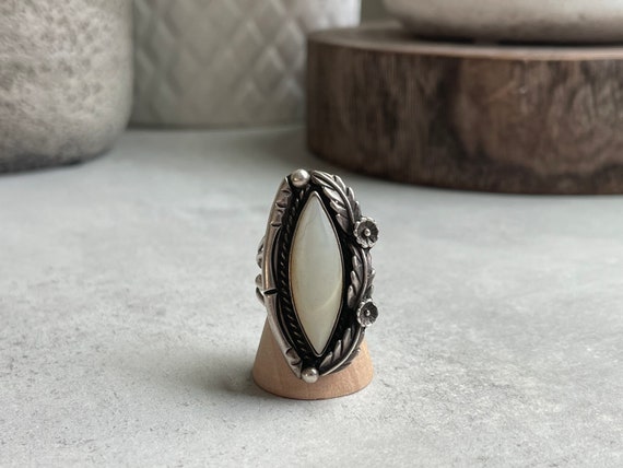 Silver statement ring - image 1