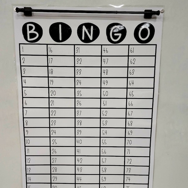 BINGO Board Anchor Chart [Hard Good] - Option #1