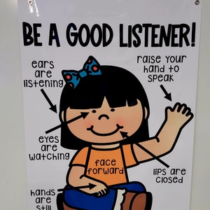 Be a Good Listener Anchor Chart [Hard Good]