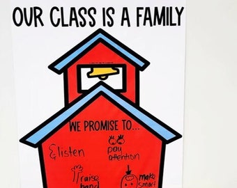 Word Family House Anchor Chart hard Good - Etsy