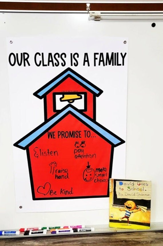 Class Rules and Expectations: We Are a Family Anchor Chart - Etsy