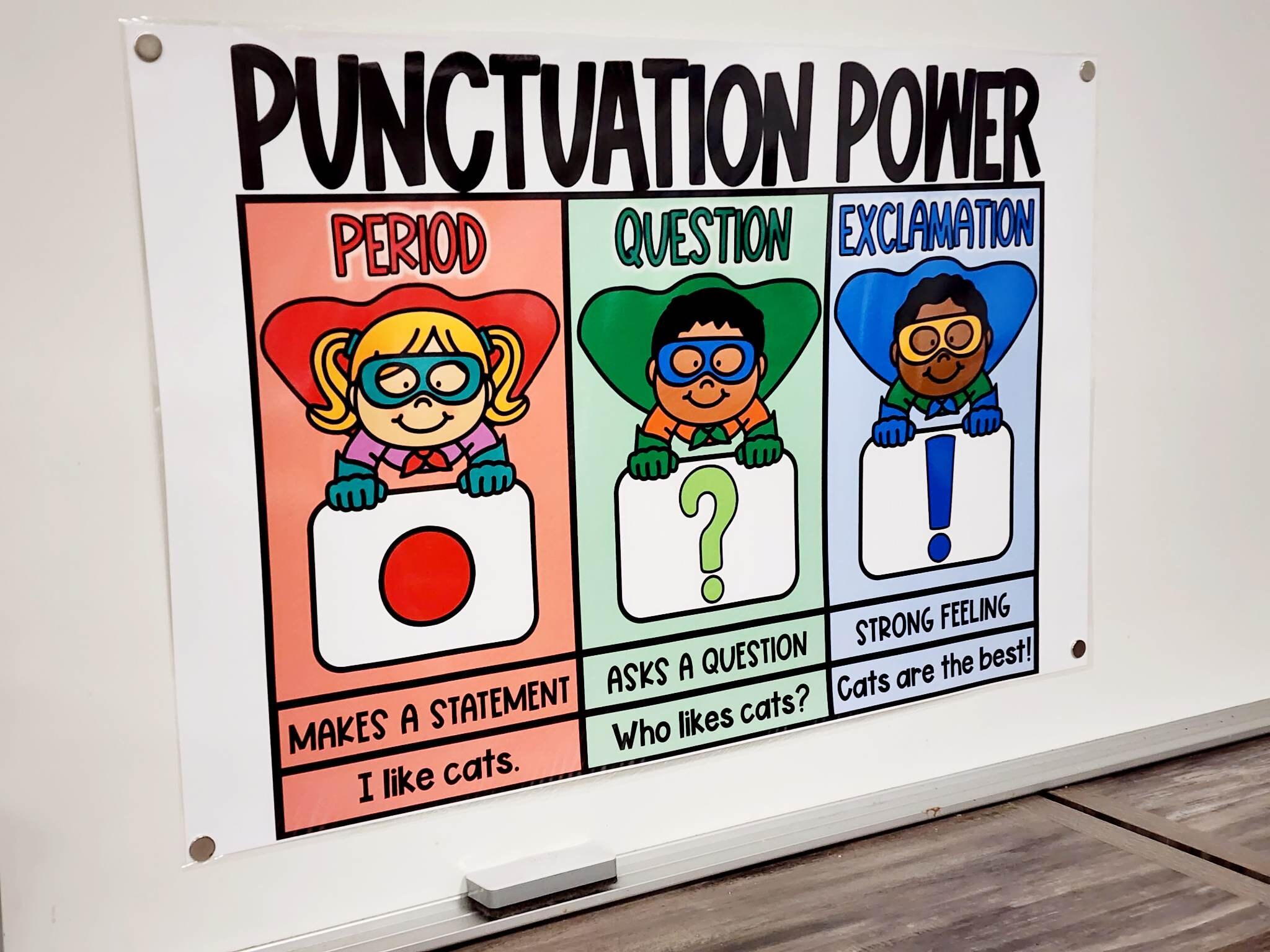 Punctuation Power Anchor Chart [hard Good] - Option 2 - Etsy