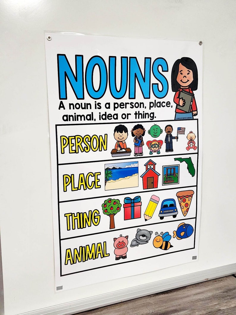 Nouns Anchor Chart [hard Good] - Option #3 - Etsy
