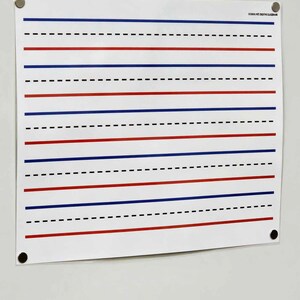 Writing Lines Anchor Chart [hard Good] - Option 3 Horizontal Blue and ...