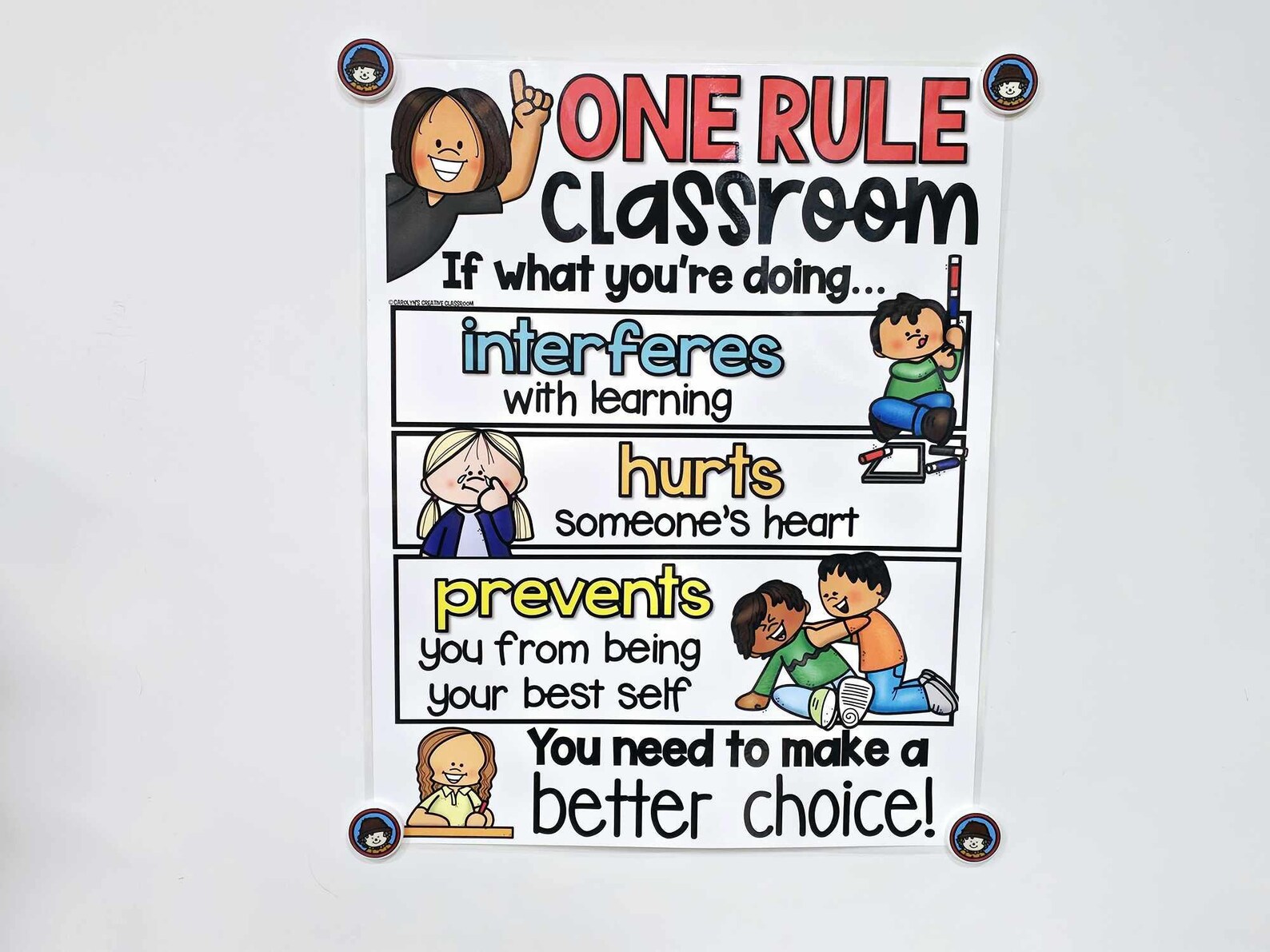 One Rule Classroom Anchor Chart [hard Good] - Option #2 (lowecase ...