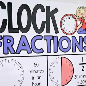 Clock Fractions Anchor Chart [hard Good] - Option #1 - Etsy