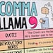 Comma Llama Anchor Chart hard Good Option 1 - Etsy