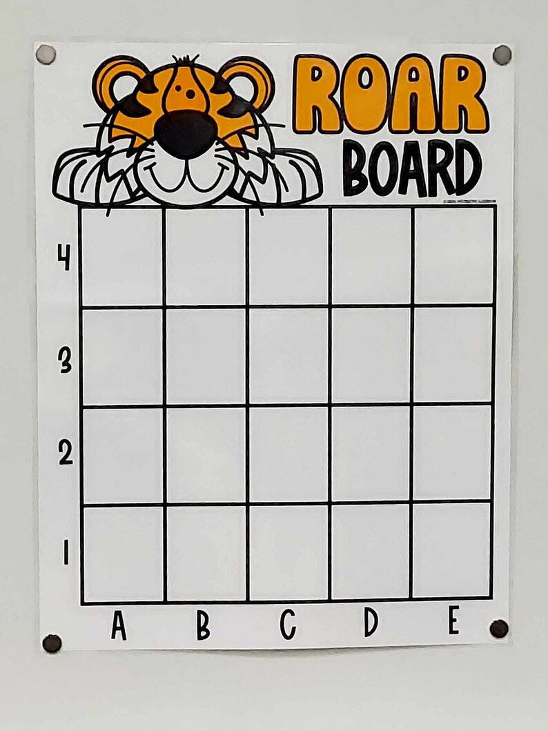 ROAR Anchor Chart [hard Good] - Tiger Option 3 - Etsy