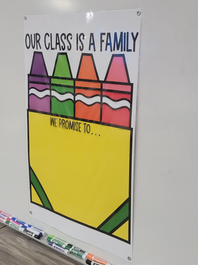 Class Rules and Expectations: We Are a Family Anchor Chart [hard Good ...