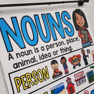 Nouns Anchor Chart [hard Good] - Option #2 - Etsy