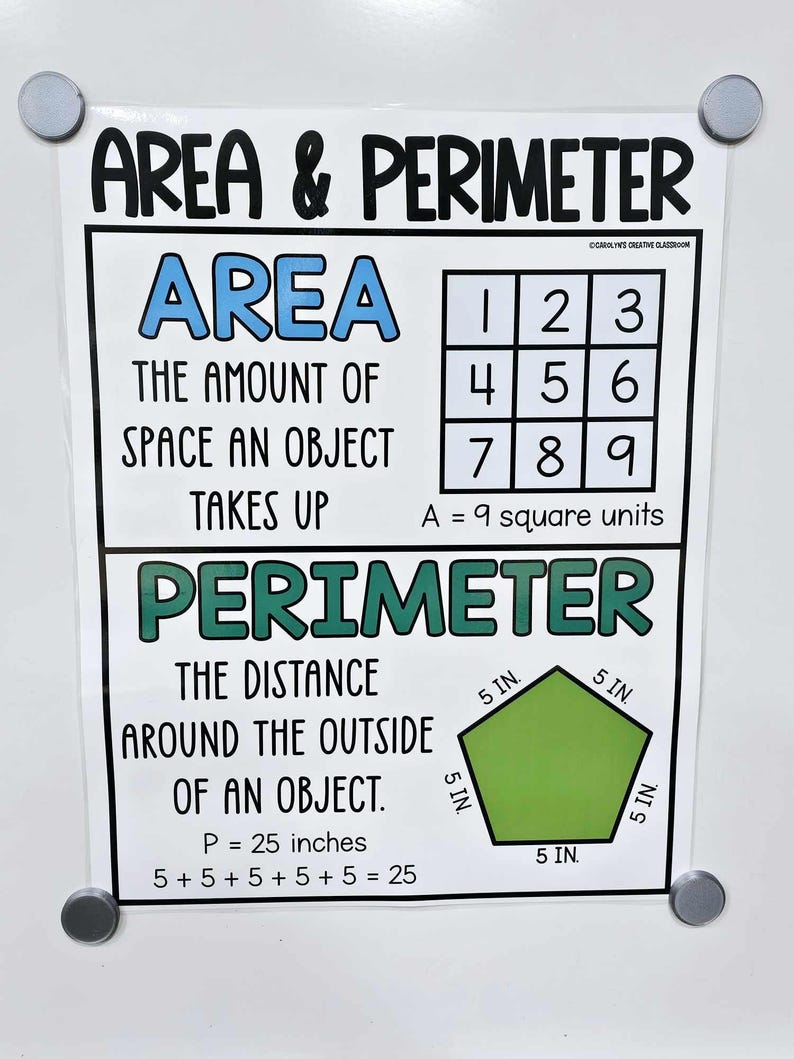 Area and Perimeter [hard Good] - Option 1 - Etsy