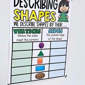 Describing 2D Shapes Anchor Chart hard Good Option 2 - Etsy