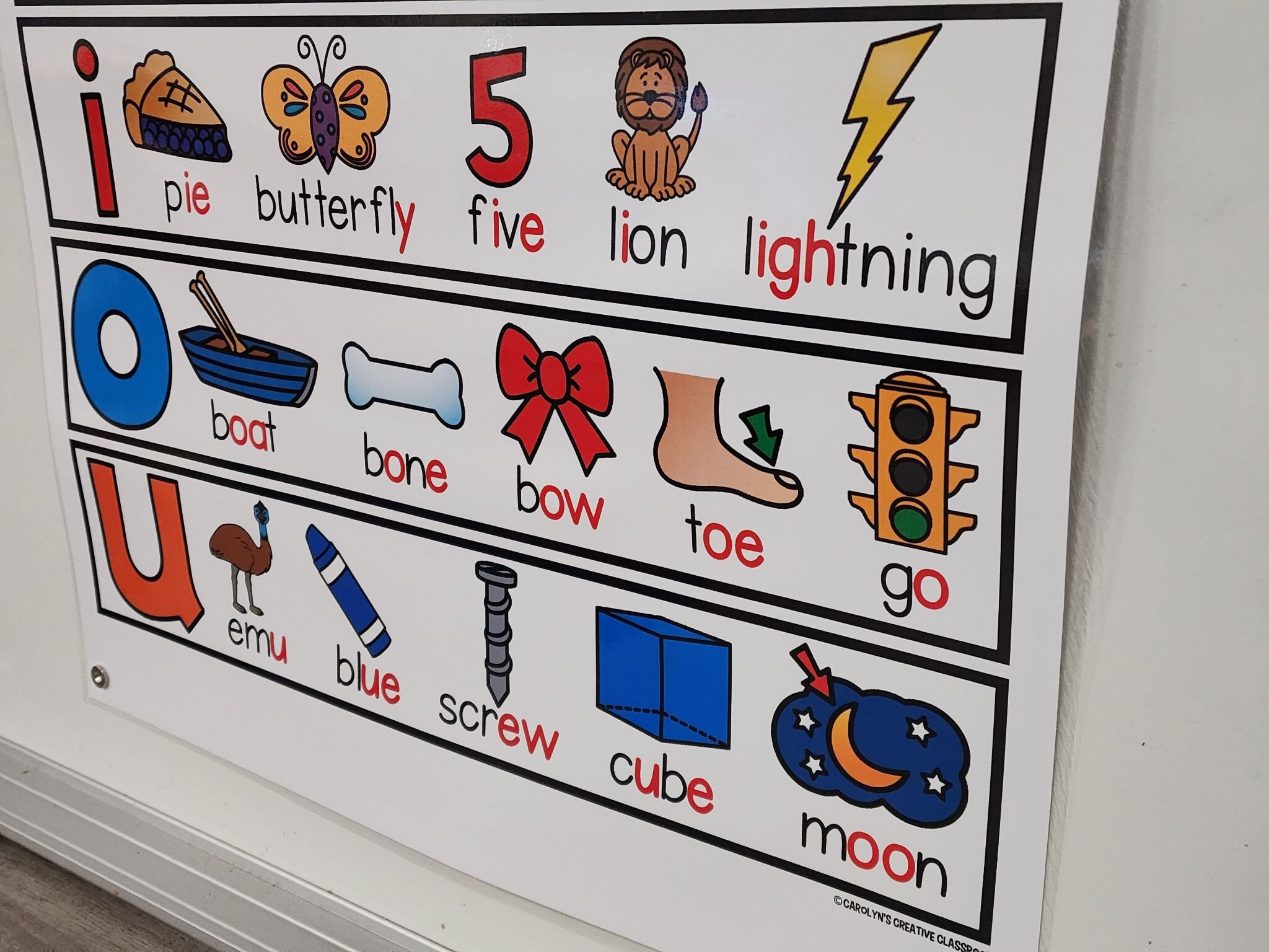 Long Vowels Anchor Chart [hard Good] - Option 1 - Etsy