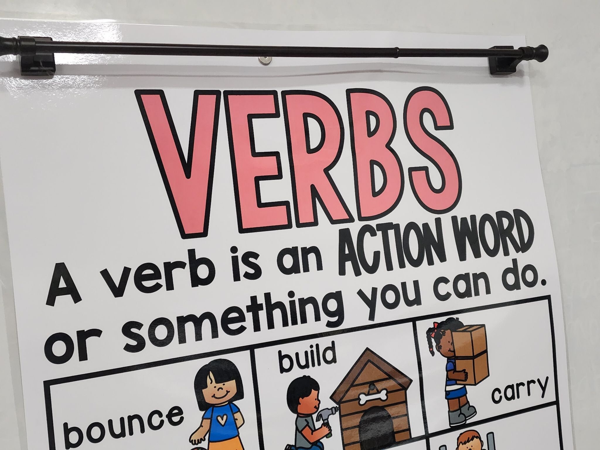 Verbs Anchor Chart [hard Good] - Option #1 - Etsy