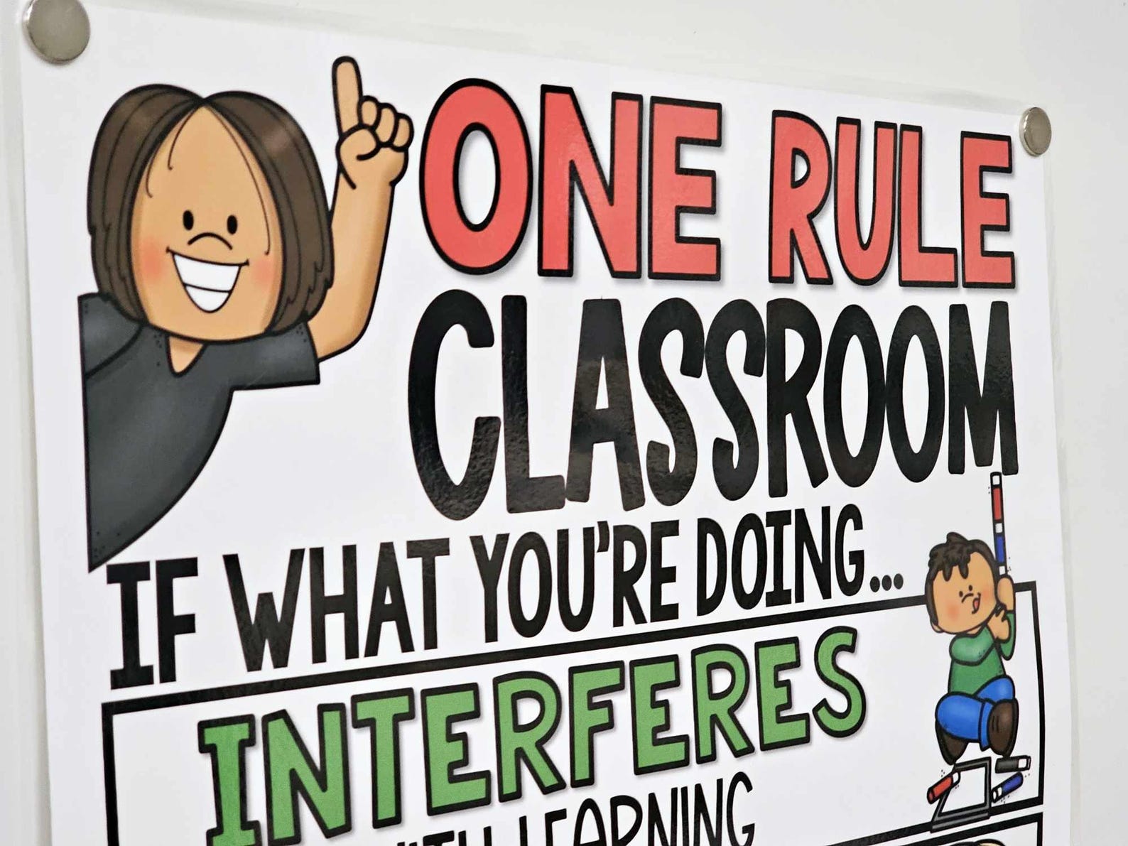 One Rule Classroom Anchor Chart [hard Good] - Option #1 - Etsy