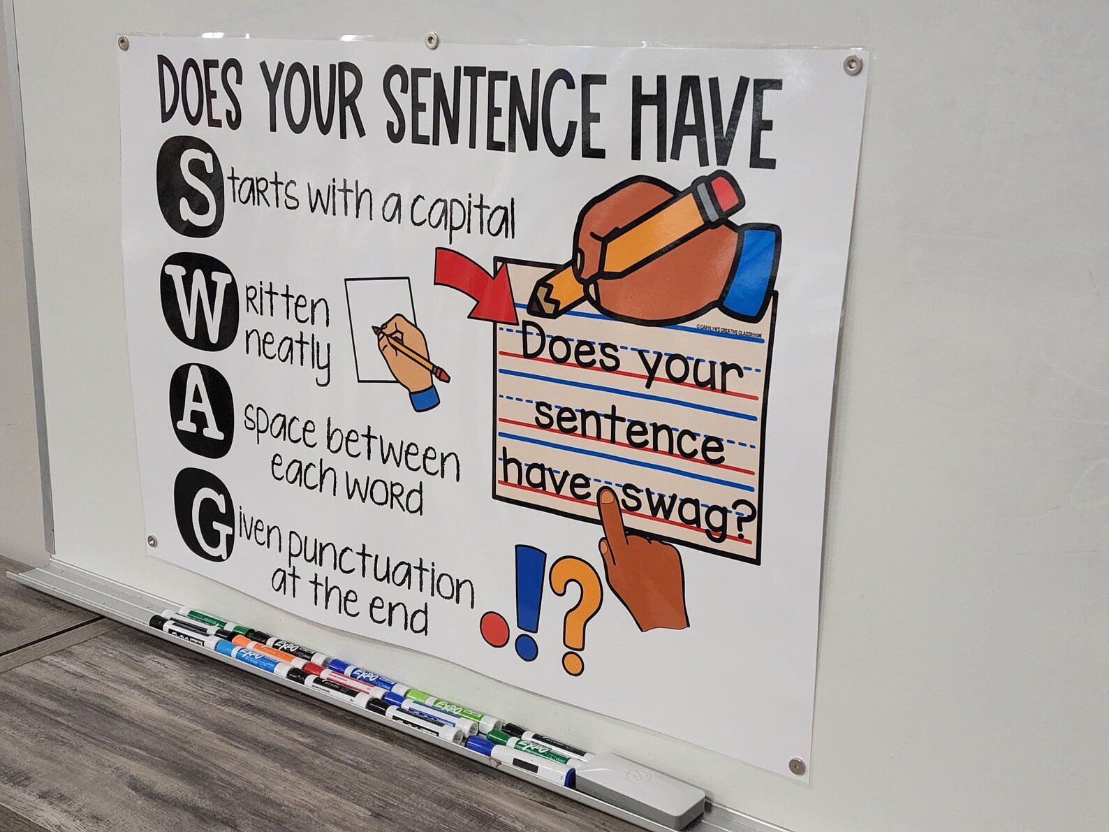 Does Your Sentence Have Swag Anchor Chart hard Good no Logo or Theme Etsy