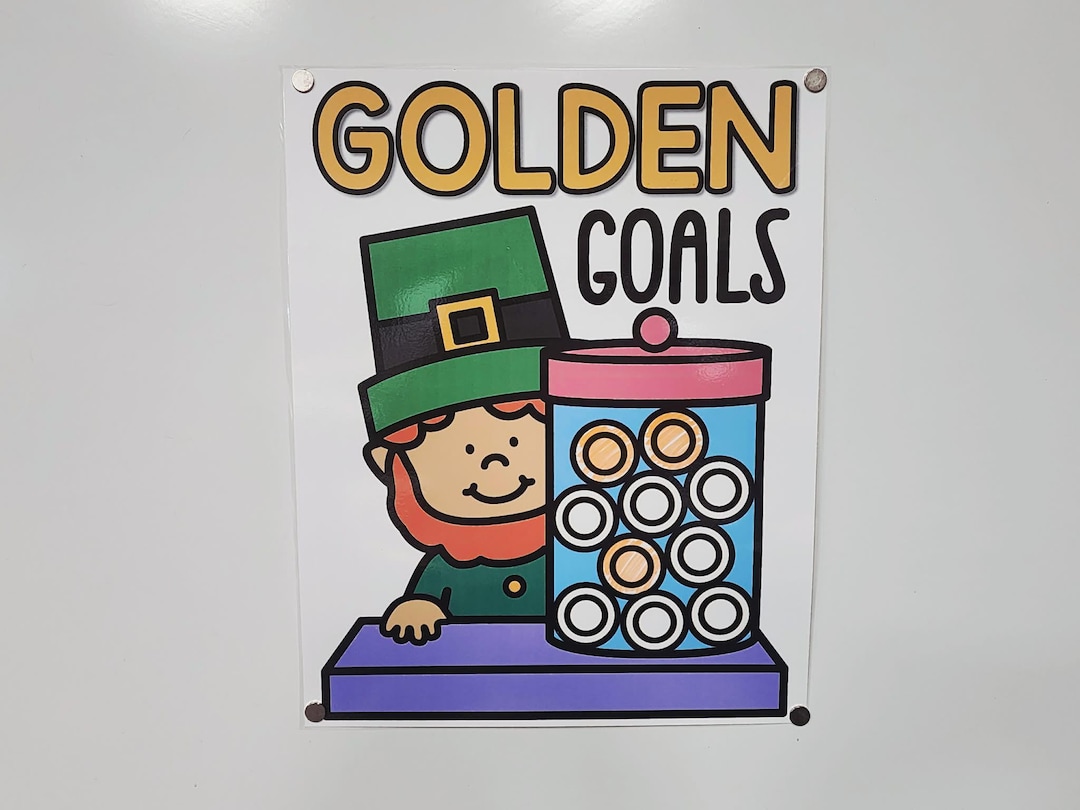 Incentive Anchor Chart [hard Good] - Golden Goals (color the Coins) - Etsy