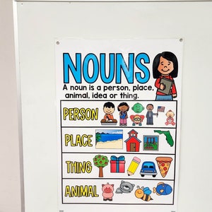 Nouns Anchor Chart [hard Good] - Option #3 - Etsy