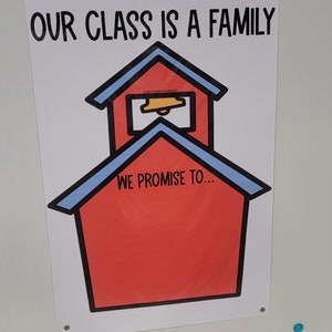 Class Rules and Expectations: We Are a Family Anchor Chart [hard Good ...