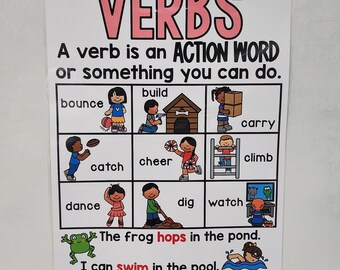 9+ Verb Anchor Chart