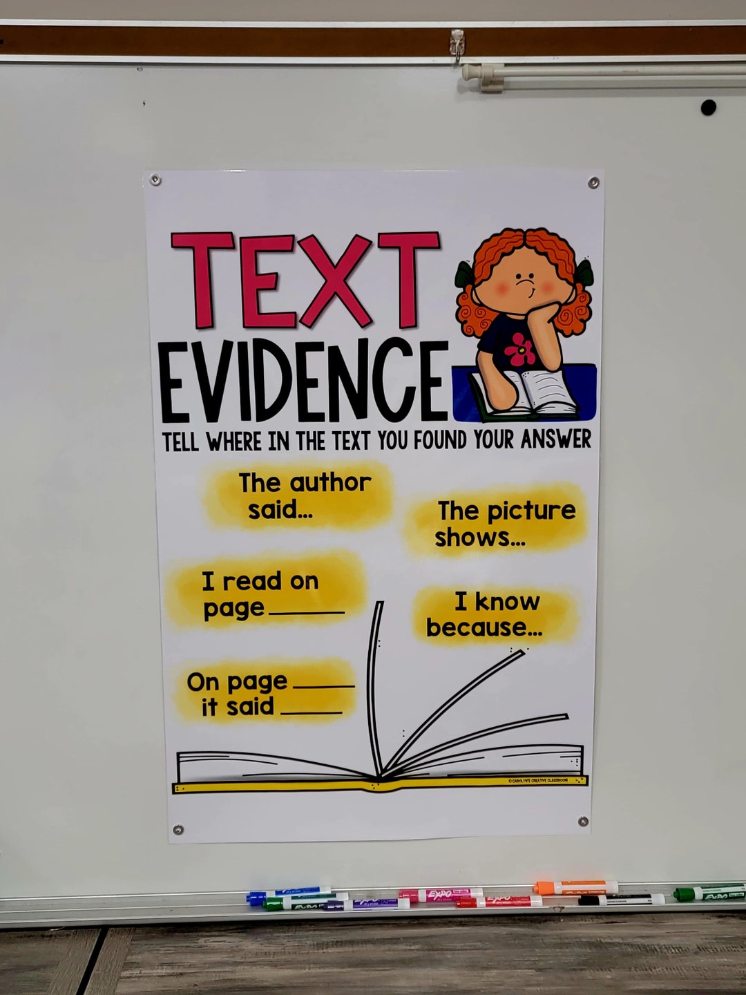 Text Evidence Anchor Chart [hard Good] - Etsy