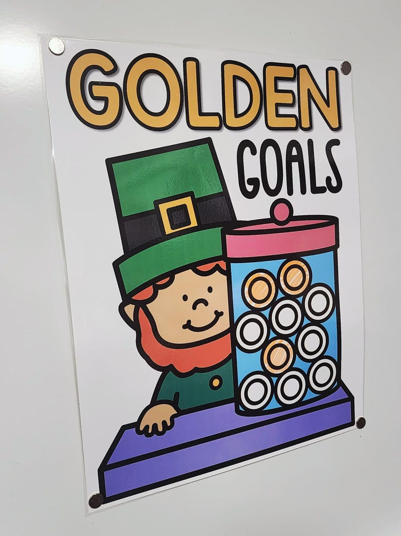 Incentive Anchor Chart [hard Good] - Golden Goals (color the Coins) - Etsy