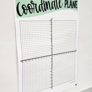 Coordinate Plane Anchor Chart [hard Good] - Option #6 - Etsy