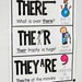 There, Their, and They're Anchor Chart [hard Good] - Option #1 - Etsy