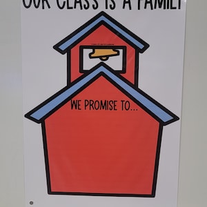 Class Rules and Expectations: We Are a Family Anchor Chart [hard Good ...