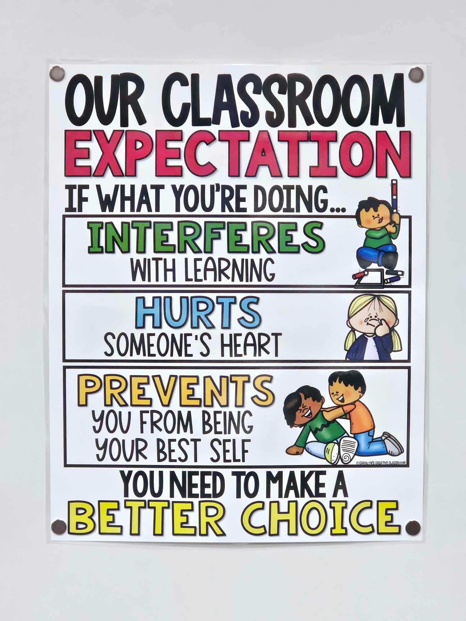 Our Class Expectation Anchor Chart [hard Good] - Version 3 - Etsy