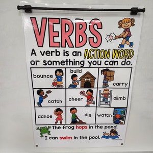 Verbs Anchor Chart [hard Good] - Option #2 - Etsy