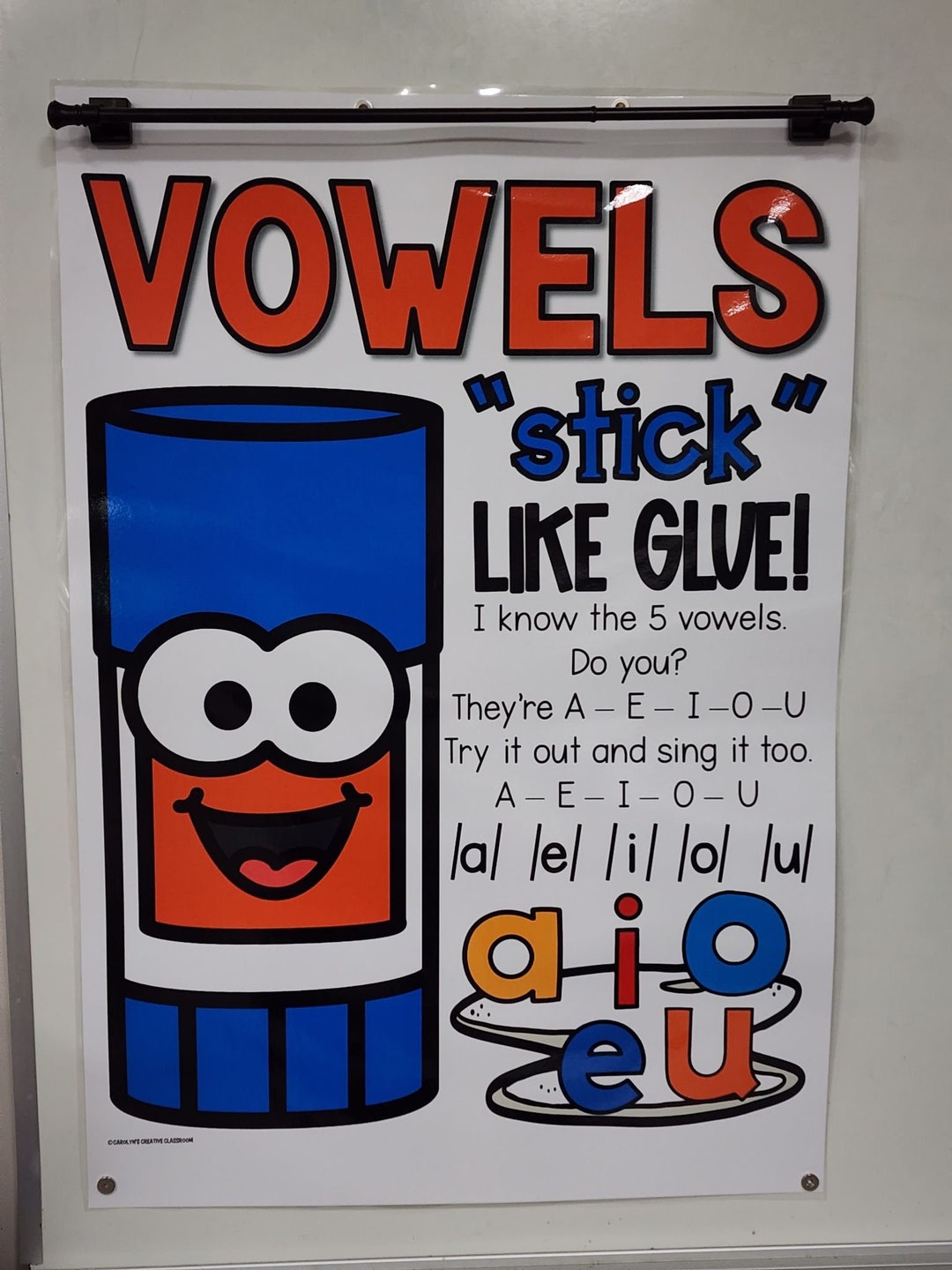 Vowel Glue Anchor Chart hard Good Option 1 Etsy