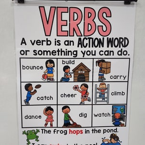 Verbs Anchor Chart [hard Good] - Option #1 - Etsy