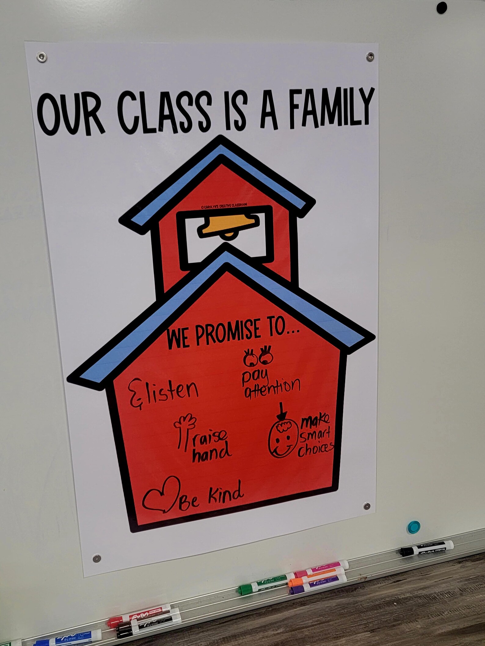 Class Rules and Expectations: We Are a Family Anchor Chart - Etsy