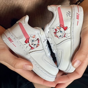 Minou air force 1, chaussure avec minou, chaussure personnalisée, chaussure enfant