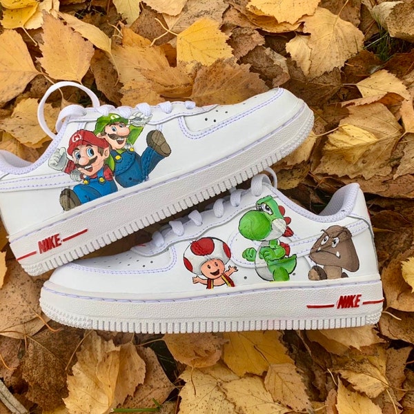 Mario Bros, chaussure personnalisée super Mario