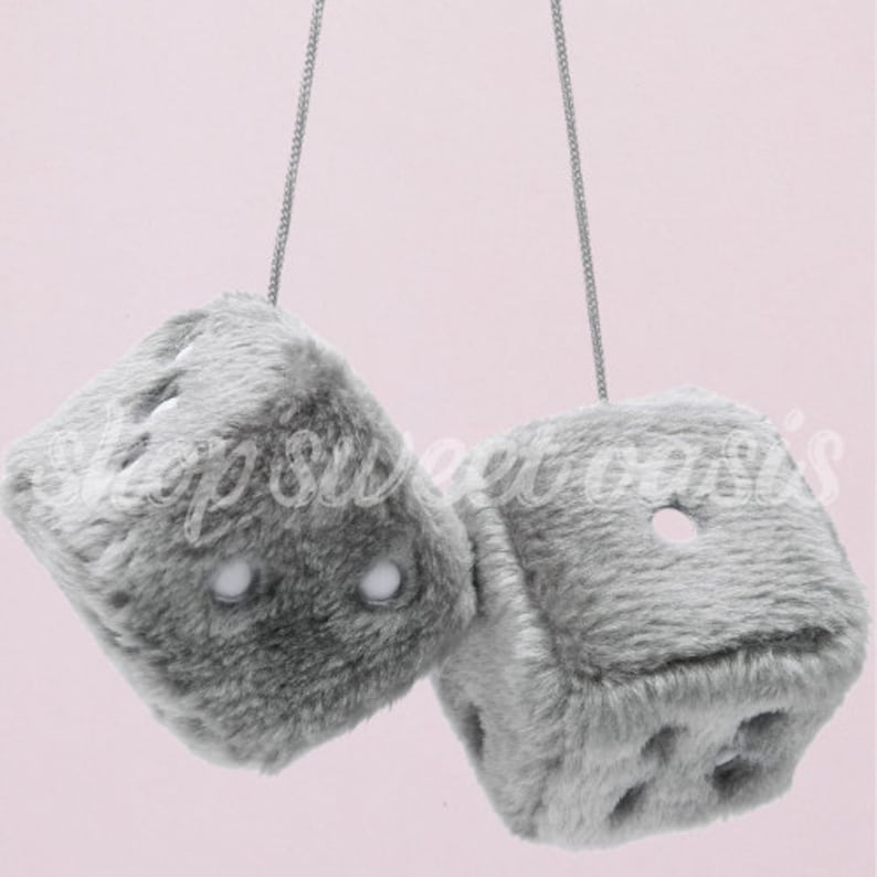 Retro Fluffy Cute Dice for Car Rearview Mirror Hanging Dice Etsy