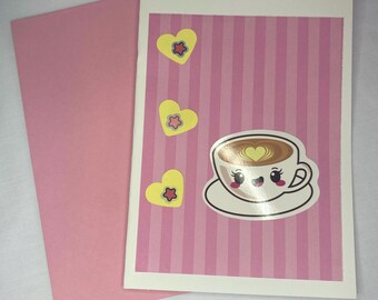 Coffee Themed Birthday Card