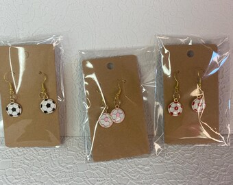 Soccer Earrings