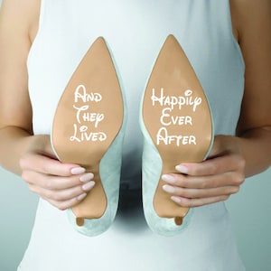 Bride Wedding Shoe Decal Sticker - Happily Ever After