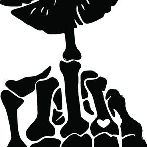 Motorcycle Vinyl Decal Sticker - Skull Kiss F*&ck Off