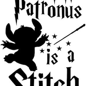 Magic Disney Inspired Vinyl Decal Sticker - My Patronus Is A Stitch