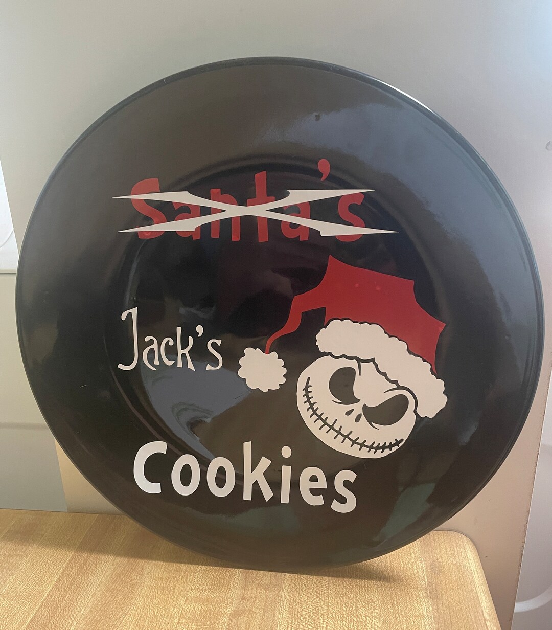 Personalized Santa Cookie Plate and Mug Jack Skellington Etsy