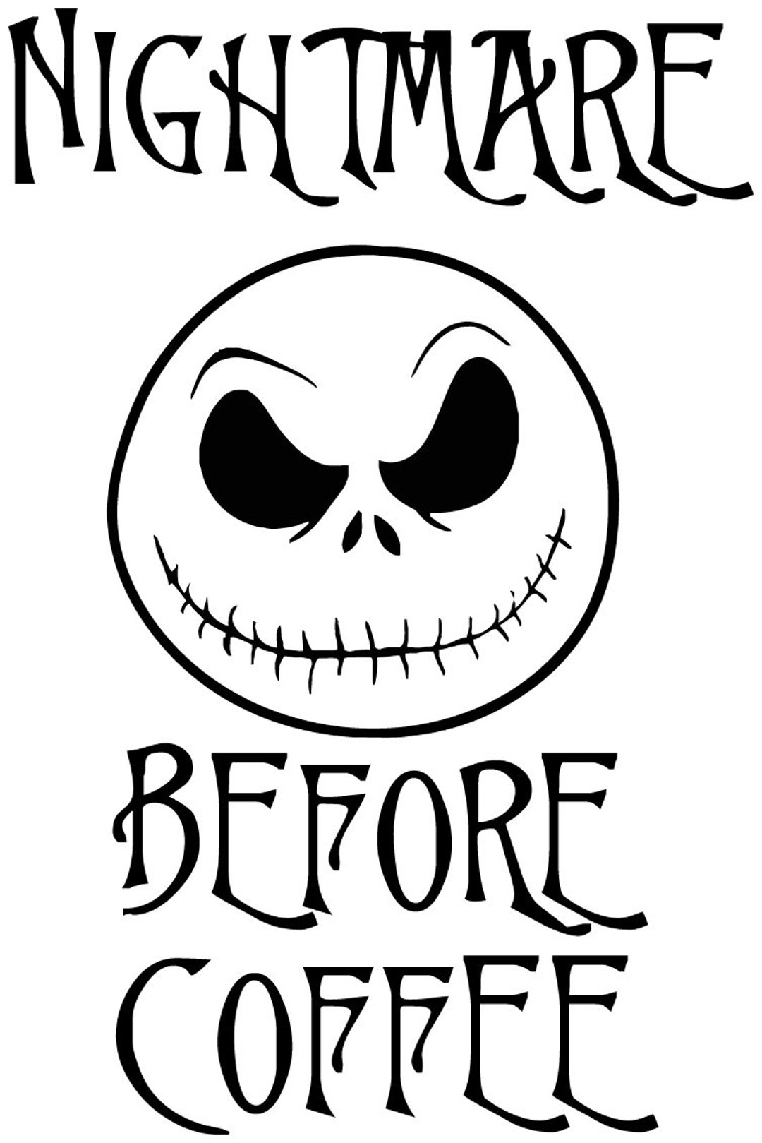 Keurig Coffee Maker Vinyl Decal Sticker Jack Skellington Etsy