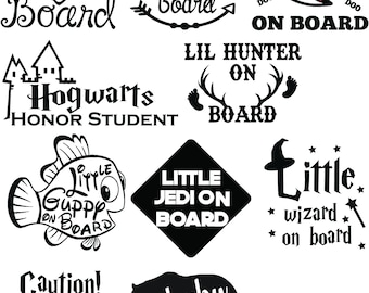 Baby On Board Decal Bundle SVG