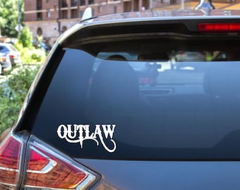 Motorcycle Vinyl Decal Sticker - Outlaw