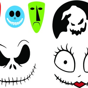 Jack and Sally Coasters Bundle SVG