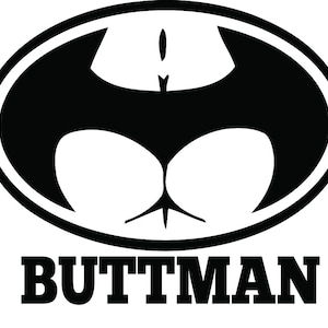 Adult Vinyl Decal Sticker - Buttman
