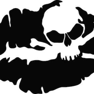 Motorcycle Vinyl Decal Sticker - Death Kiss